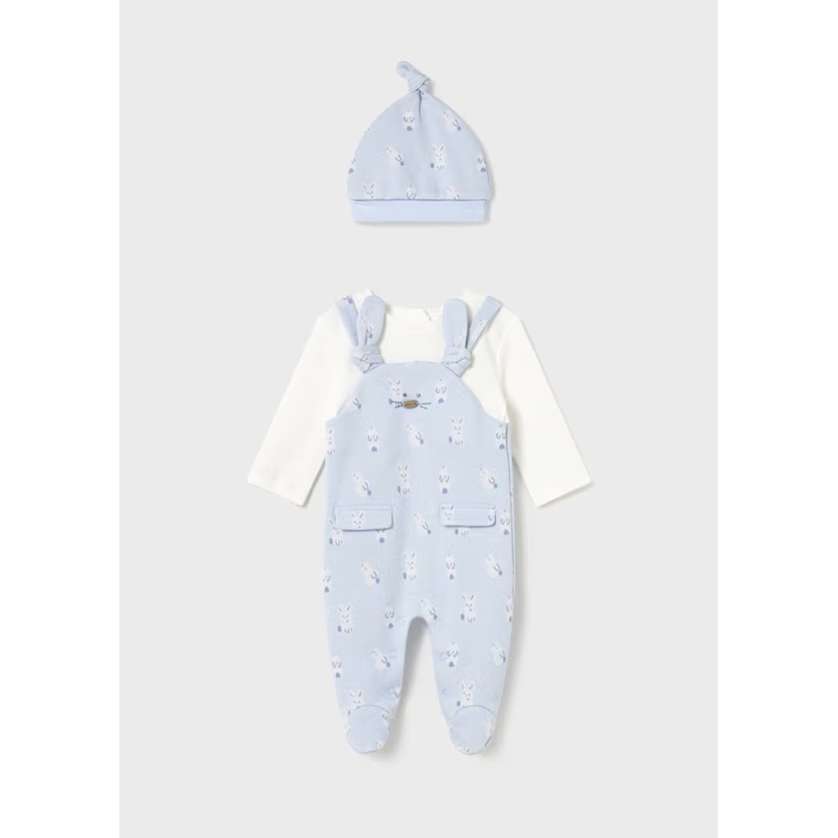 MAYORAL - Enterito tipo Pelele peto con gorro recién nacido