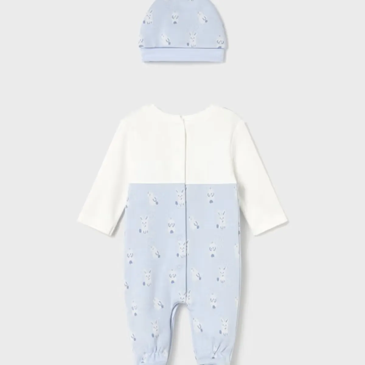 MAYORAL - Enterito tipo Pelele peto con gorro recién nacido