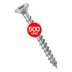 DRL LIGHTING - 5 Cajas Tornillo Volcanita Wisefix Pfina Zinc 6x1 14 500u