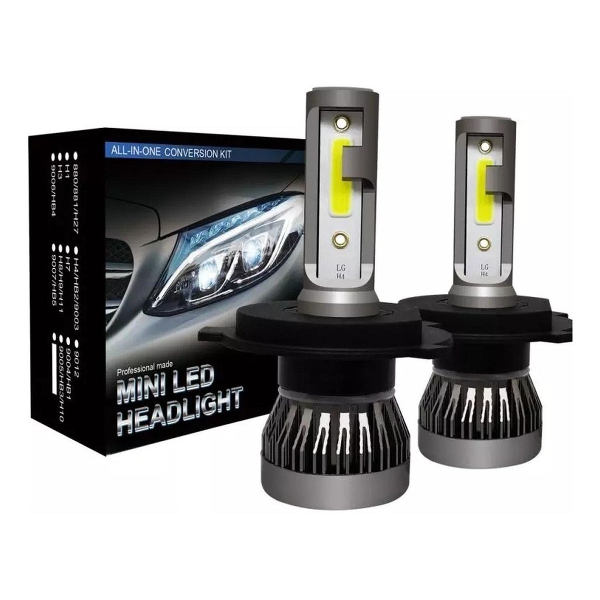 GENERICO - Ampolleta Led Para Autos Y Camionetas H4