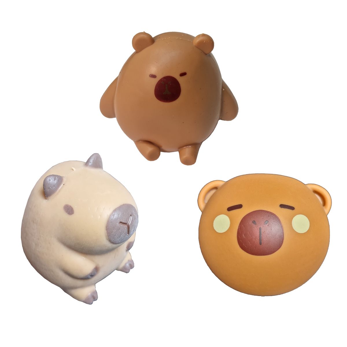 GENERICO - Juguete Squishy o squichi diseños capibaras 12 unidades Surtido