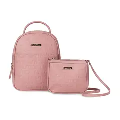 NAUTICA - Pack Mochila Queen + Cartera Princess rosada