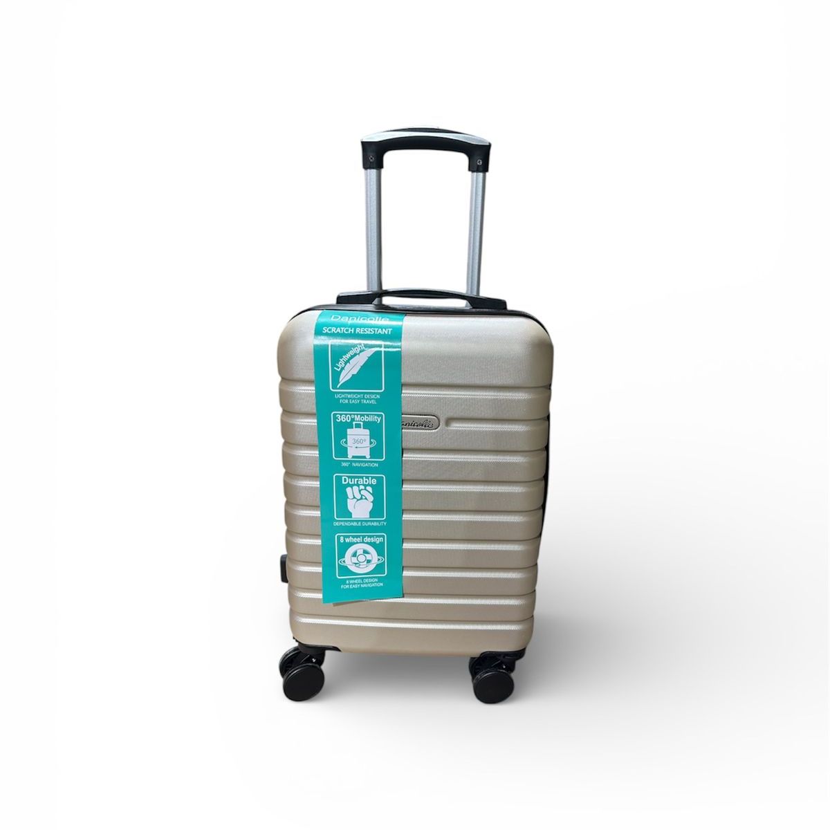 DINASTELLA - Maleta Cabina ruedas desmontables Dorado Danicolle