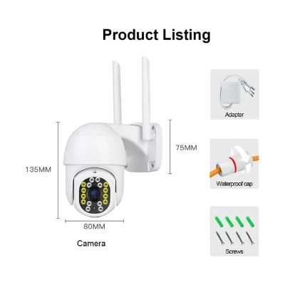 Imagen 2 del producto Pack X2 Camara Ip Wifi Exterior 1080p Inalambrica Hd Blancoo