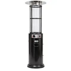 B FRESH - Estufa Patio Exterior Cilíndrica A Gas 12kw Negra Bfresh
