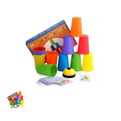 GENERICO - JUEGO DE VASOS APILABLES STACKKED CUP BATTLE