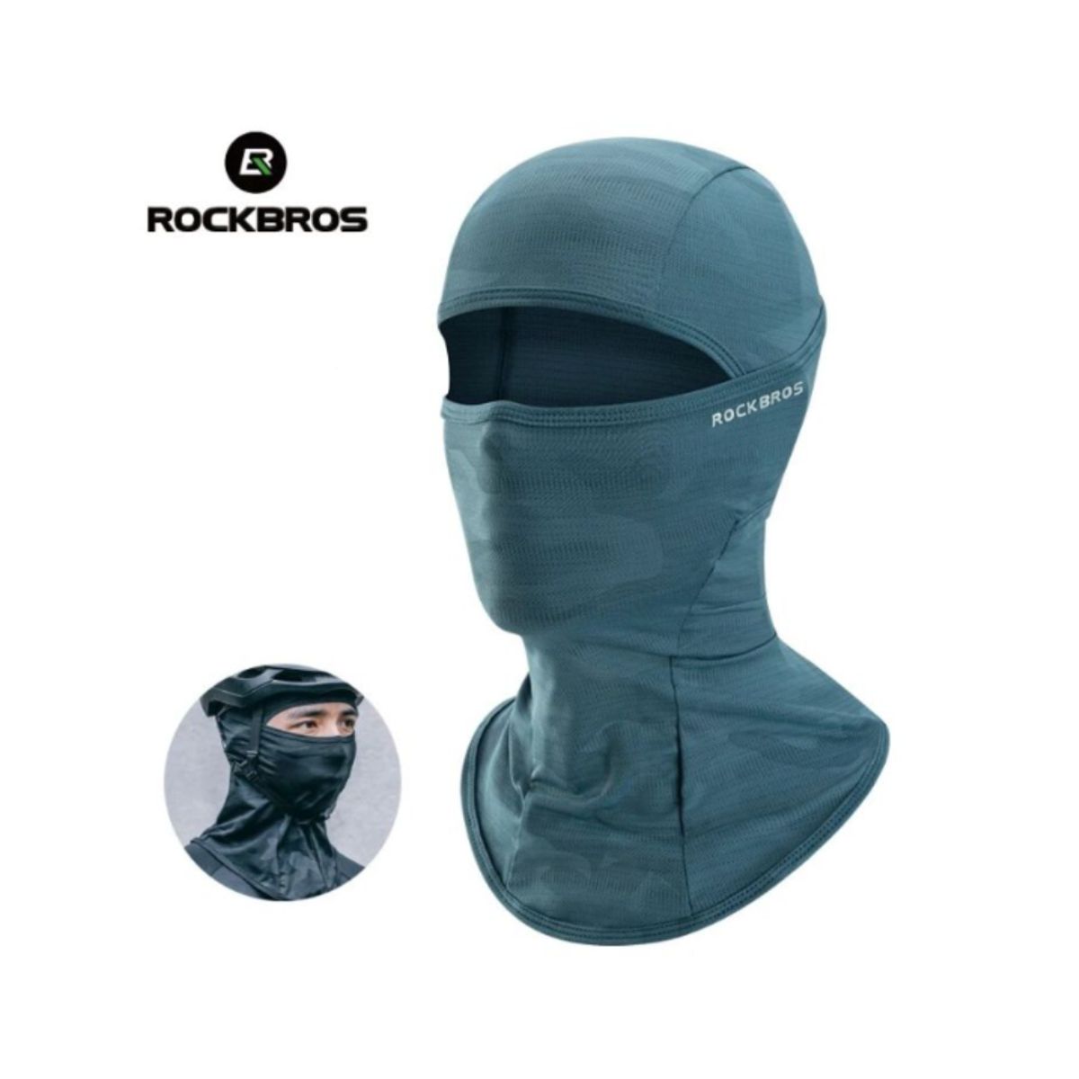 ROCKBROS - Mascara Balaclava Microfibra De Ciclismo Moto Deportes Rockbros