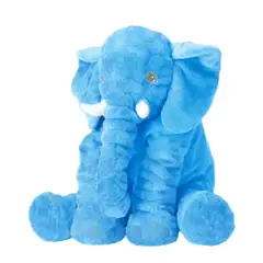 GENERICO - Almohada Peluche Elefante Gav 60cm Para Bebés Azul