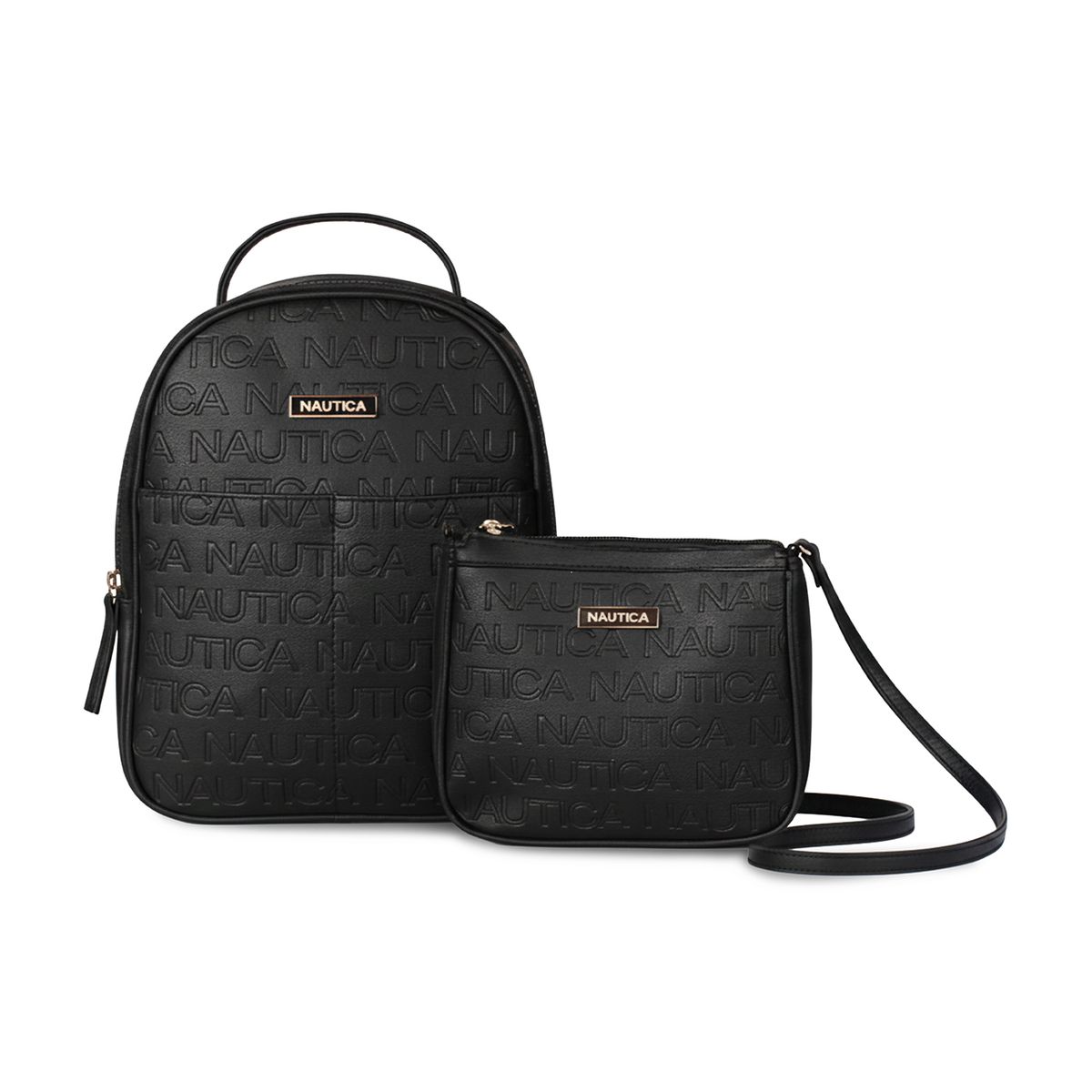 NAUTICA - Pack Nautica Mochila Queen + Cartera Princess negra