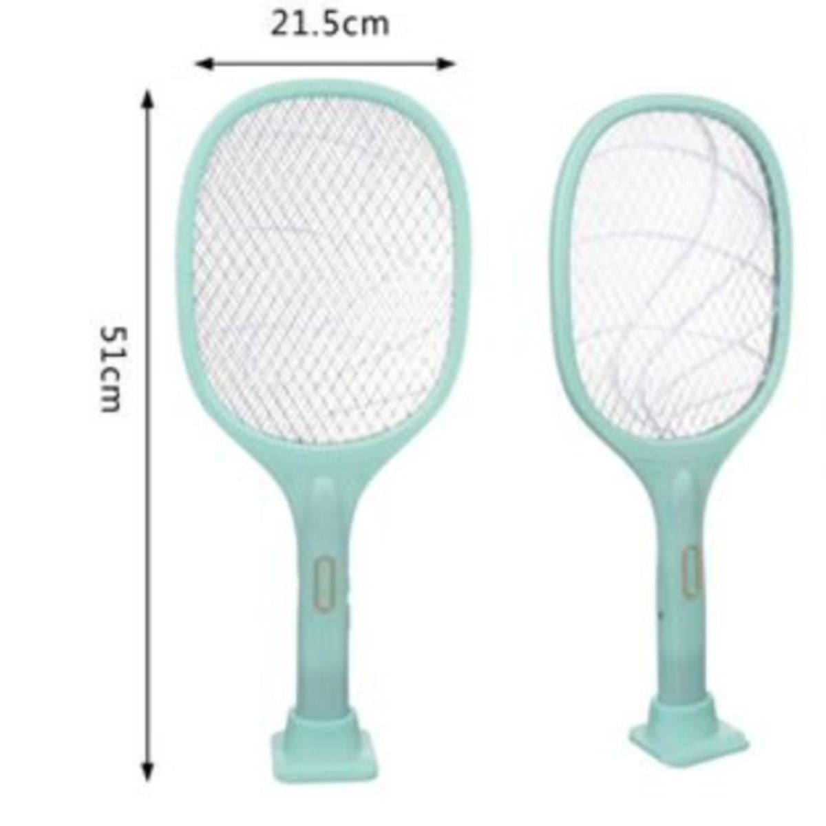 IRM - Raqueta Mata Moscas Eléctrico Matamoscas Mosquitos Wd 212 Verde Claro