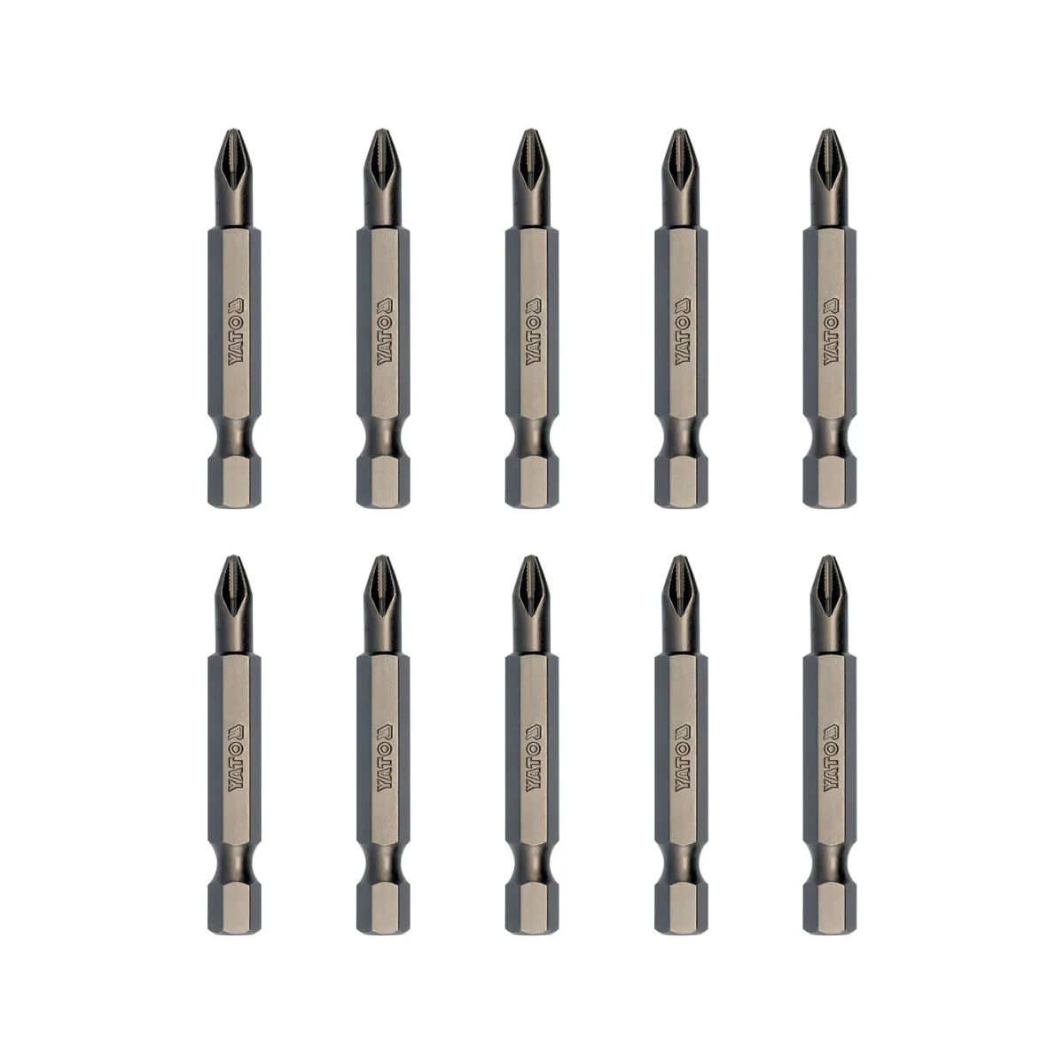 YATO - Set De 10 Puntas Philips Ph2 X 50mm Yato YT-04782