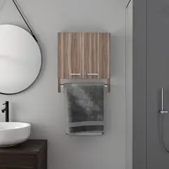 TUHOME - Botiquin 2 Puertas Bath 50x45x145 Cm Avellana