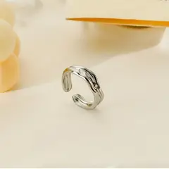 GENERICO - Anillo para mujer de Acero Inoxidable plateado