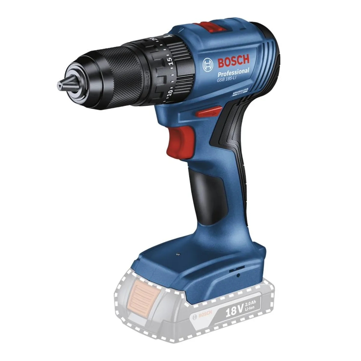 BOSCH - PACK BOSCH 18V TALA PER GSB 185 + ESMERIL 5” GWS - 2 BAT 40AH +CAR+BOLSO