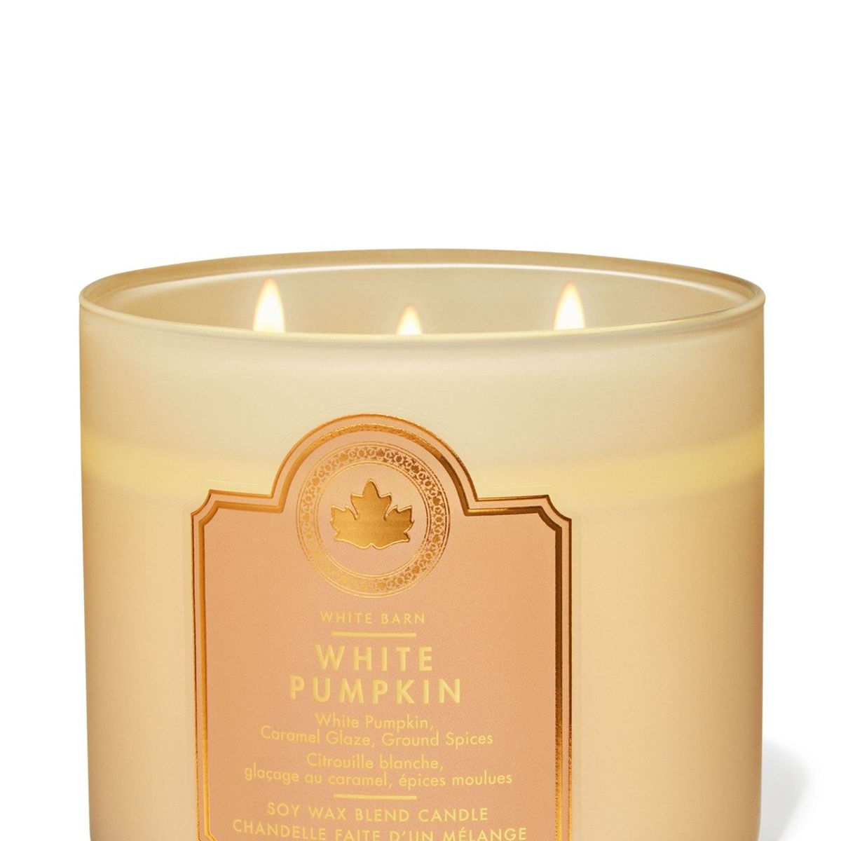 BATH & BODY WORKS - Vela Grande Bath & Body Works White Pumpkin