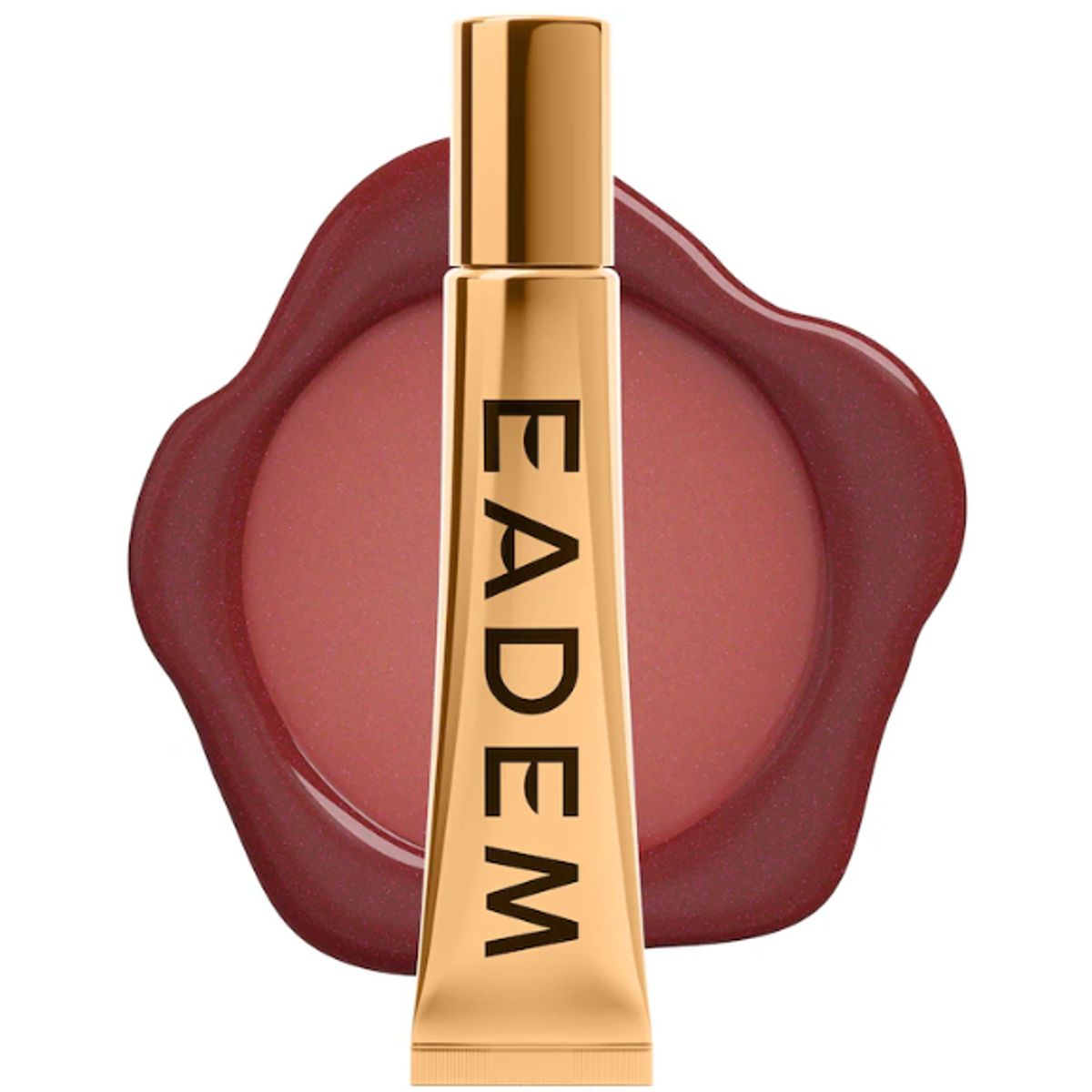 EADEM - Balsamo Labial con Peptidos Exfoliante + Suavizante  Eadem - Pain au Chocolat marron con brillo rosa