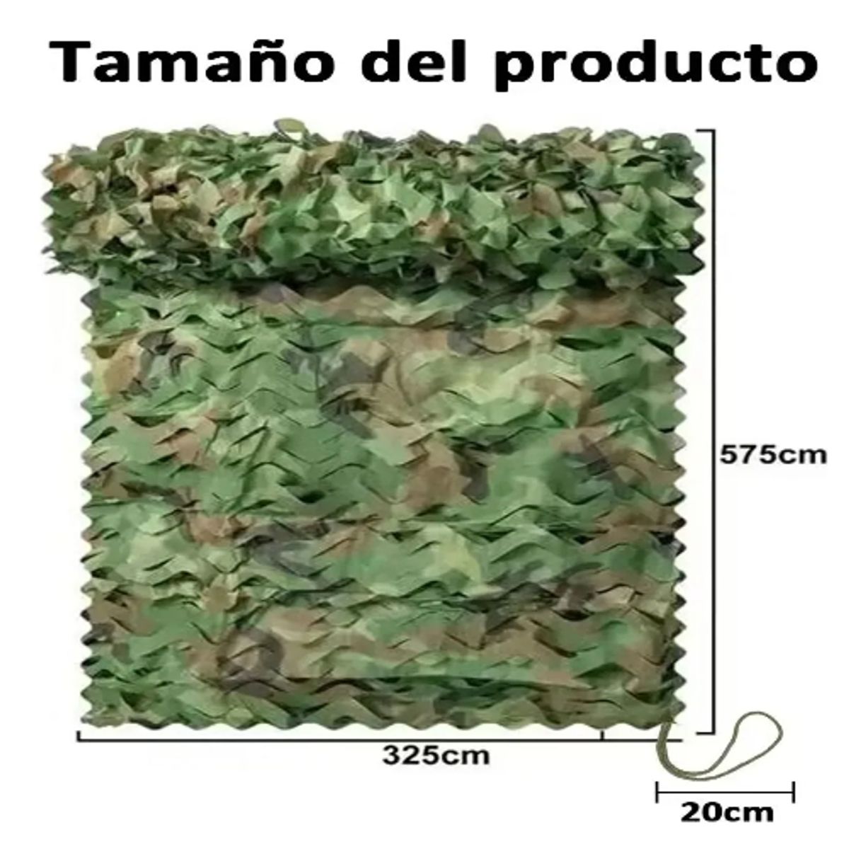 GENERICO - Malla Camuflaje Red Táctica Sombra Militar 3x6 Metros