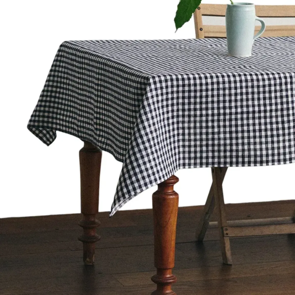 OKAY - Mantel Rectangular Cuadros Tela Lino Colores 140x220cm