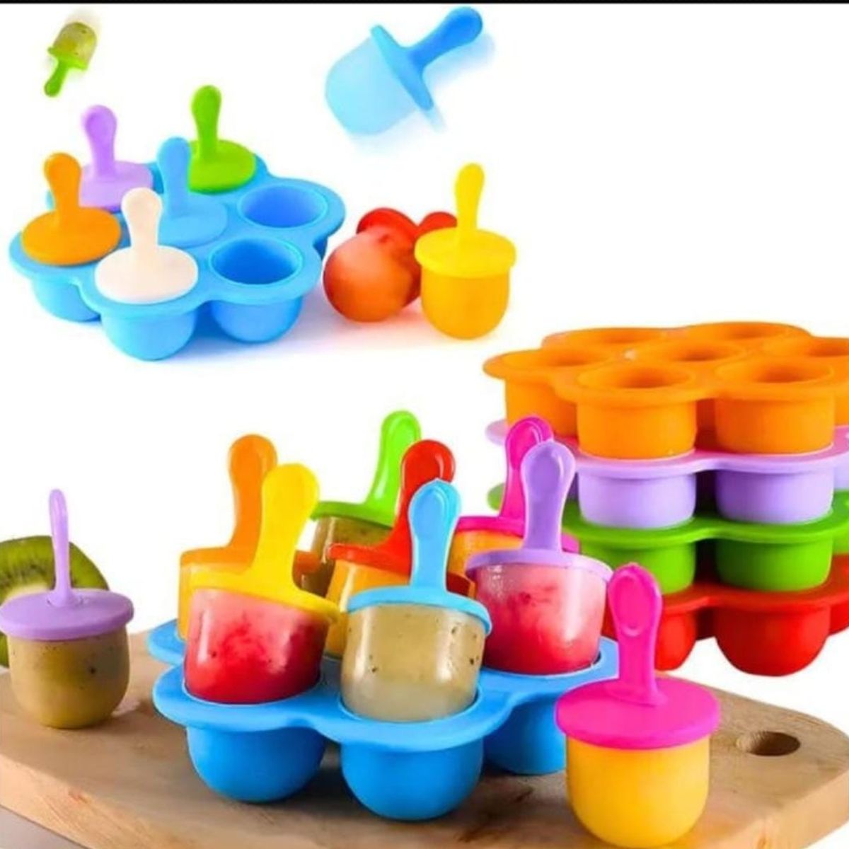 GENERICO - Moldes Helado Para Leche Materna O Frutas Silicona
