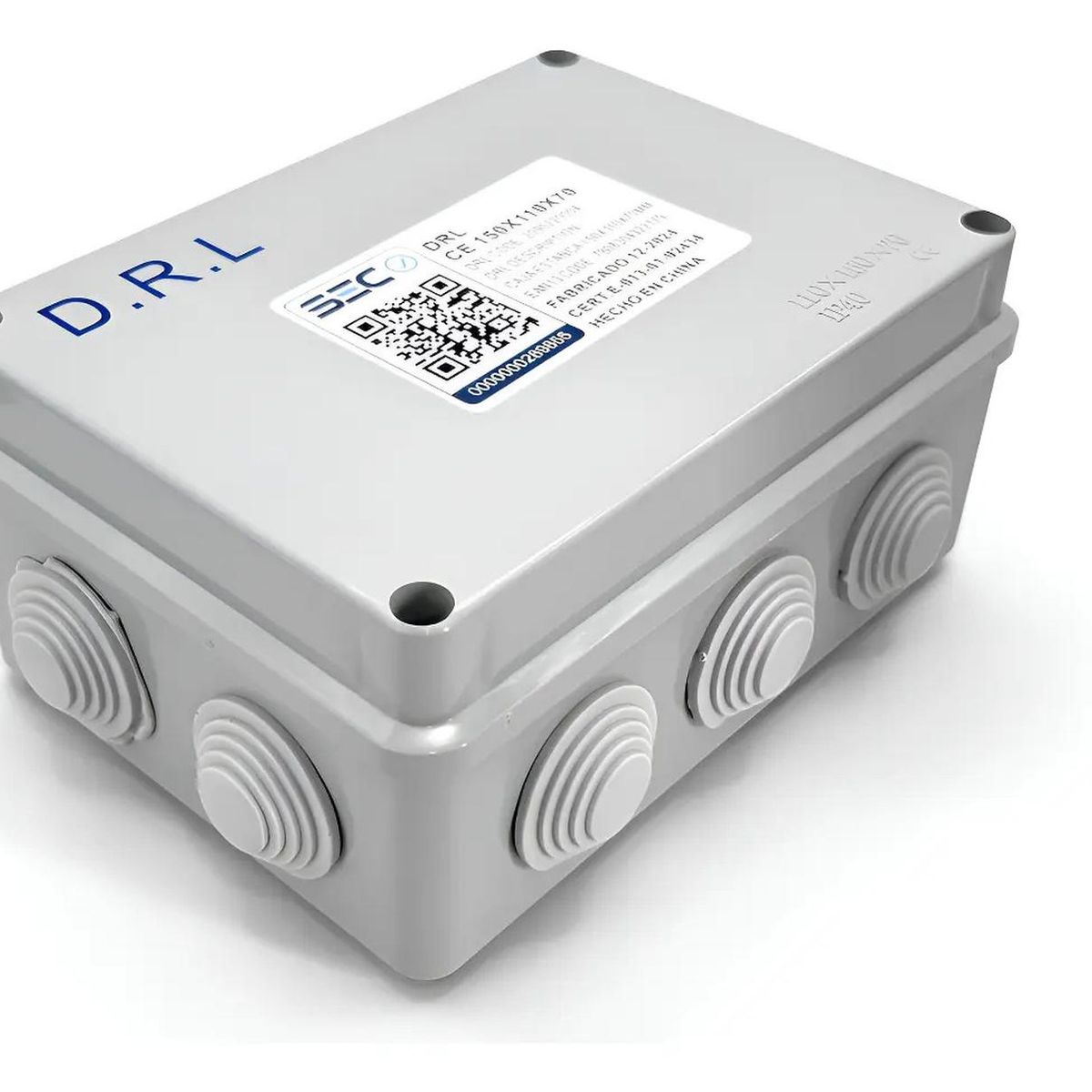 DRL - Caja Estanca Derivación Drl Ip40 Pvc 150x110x70mm Conos Sec Gris