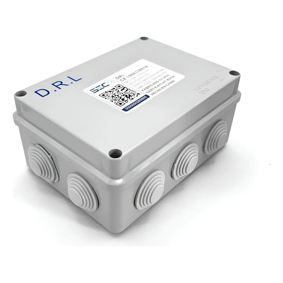 DRL - Caja Estanca Derivación Drl Ip40 Pvc 150x110x70mm Conos Sec Gris