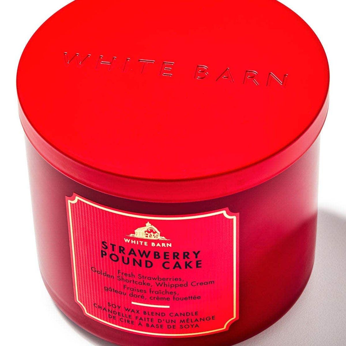 BATH & BODY WORKS - Vela Grande Bath & Body Works Strawberry Pound Cake