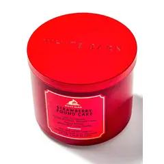 BATH & BODY WORKS - Vela Grande Strawberry Pound Cake