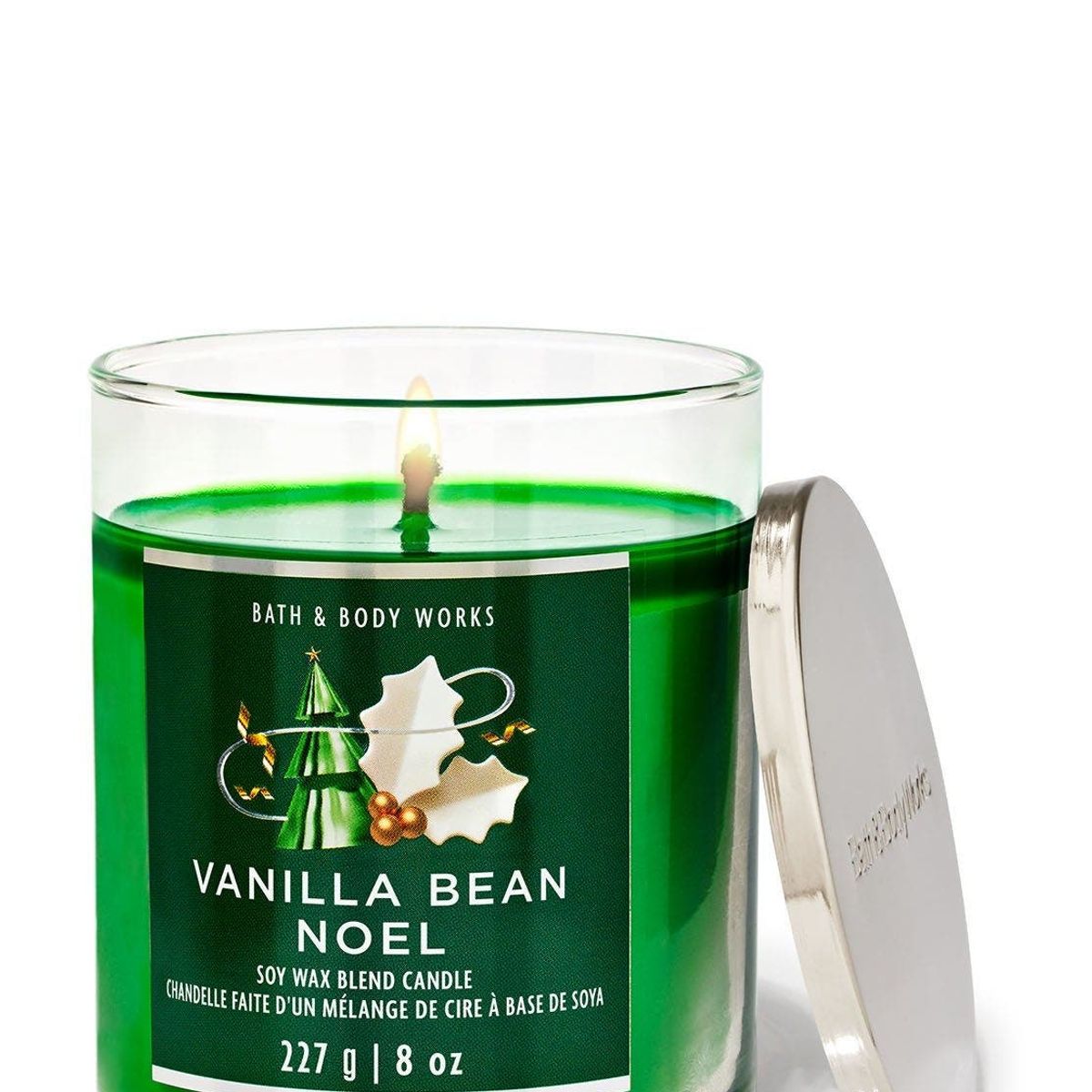 BATH & BODY WORKS - Vela Mediana Bath and Body Works Vanilla Bean Noel