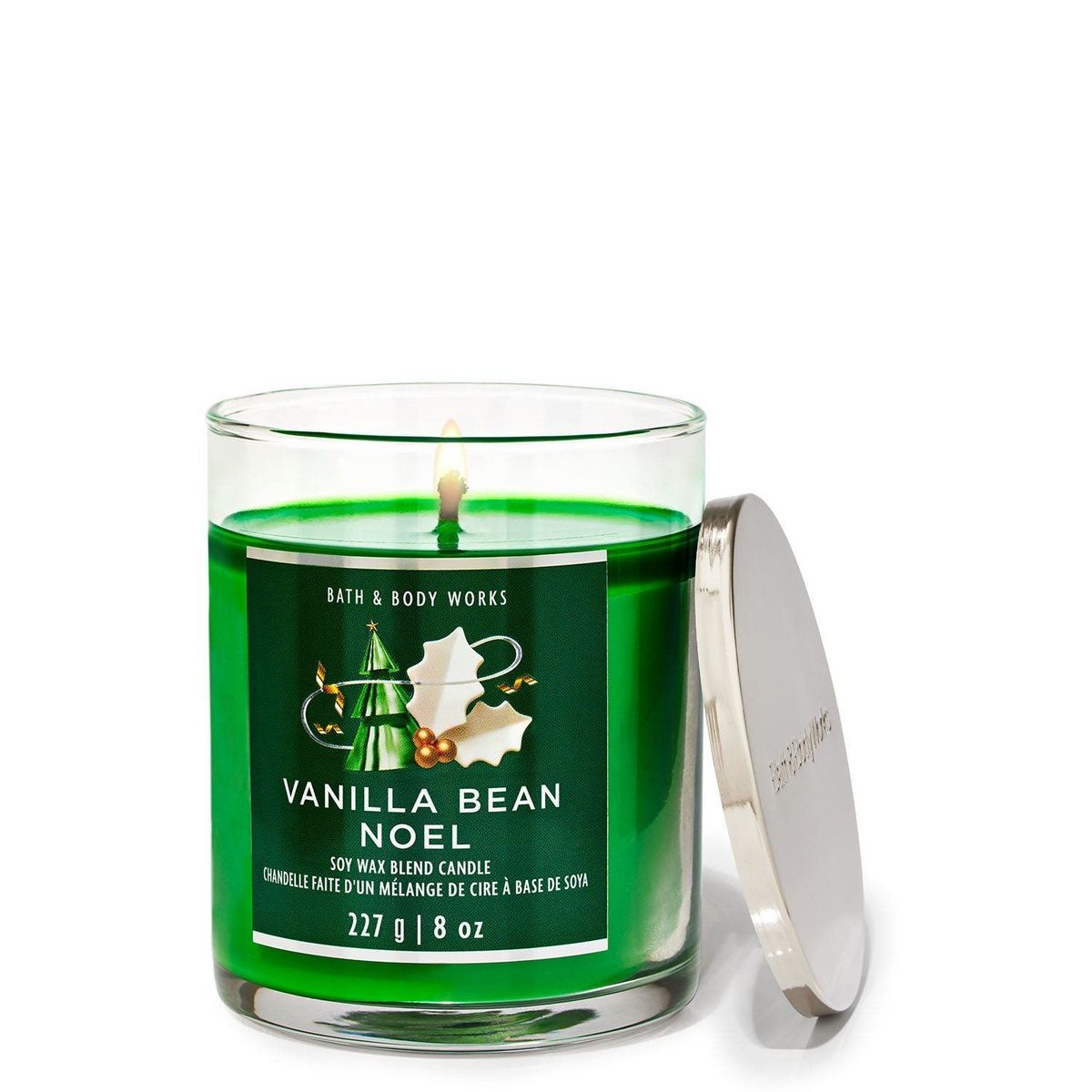 BATH & BODY WORKS - Vela Mediana Bath and Body Works Vanilla Bean Noel