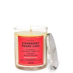 BATH & BODY WORKS - Vela Mediana Strawberry Pound Cake