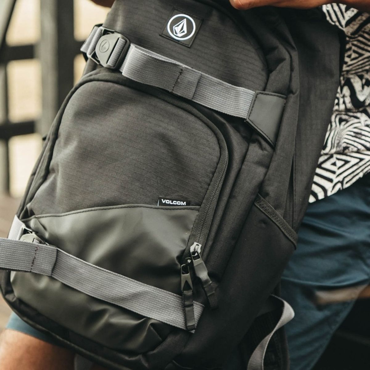 VOLCOM - Mochila Grindstone Skate 23L Negro Hombre Volcom