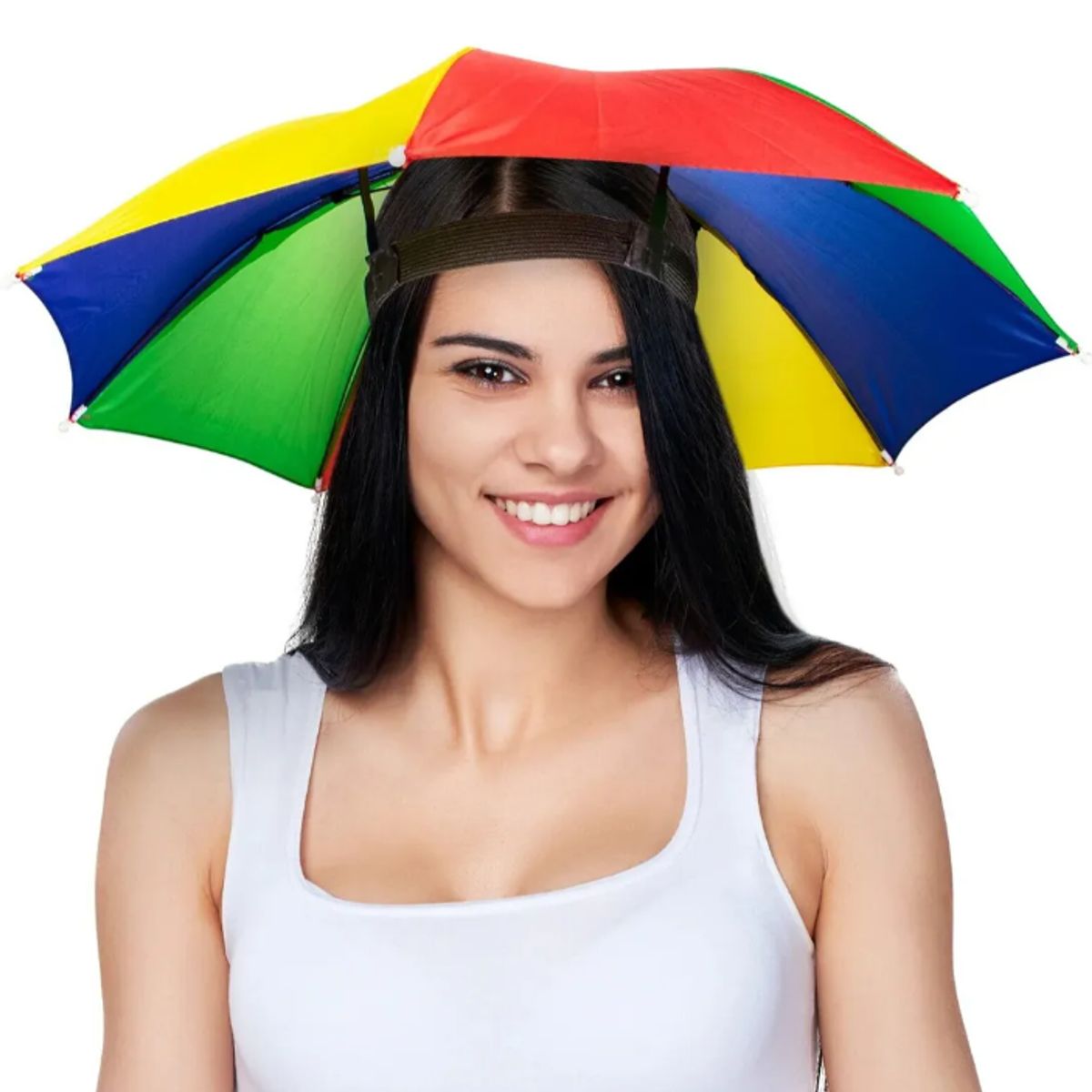 GENERICO - Sombrero Tipo Paragua Para Cabeza Quitasollluvias