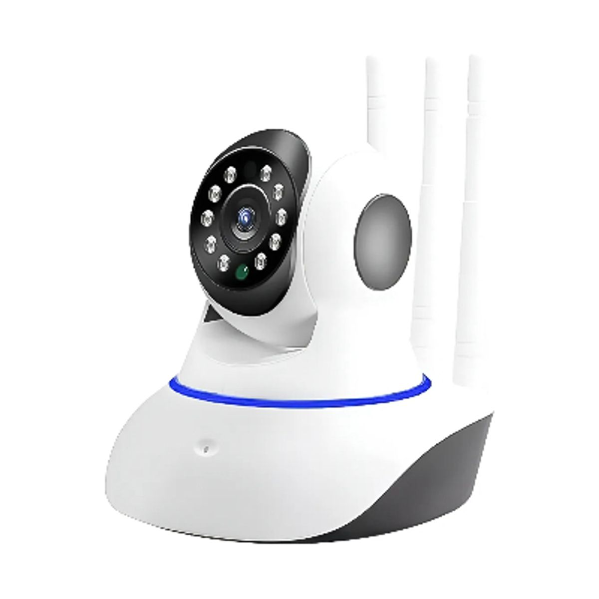 GENERICO - Camara Ip 3 Antenas/wifi/nocturna360/motorizada D Vigilancia Blanco
