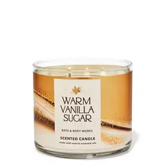 BATH & BODY WORKS - Vela Grande Warm Vanilla Sugar