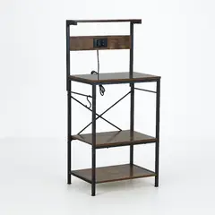 KLIK - Rack Organizador Rustik Pro con Estación de Carga Integrada 2 Enchufes + 2 USB