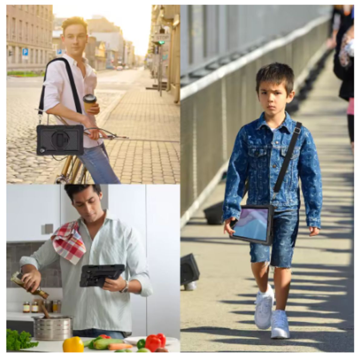 GENERICO - Funda Carcasa Antigolpes 360 Para Tablet Tab K11 Con Correa