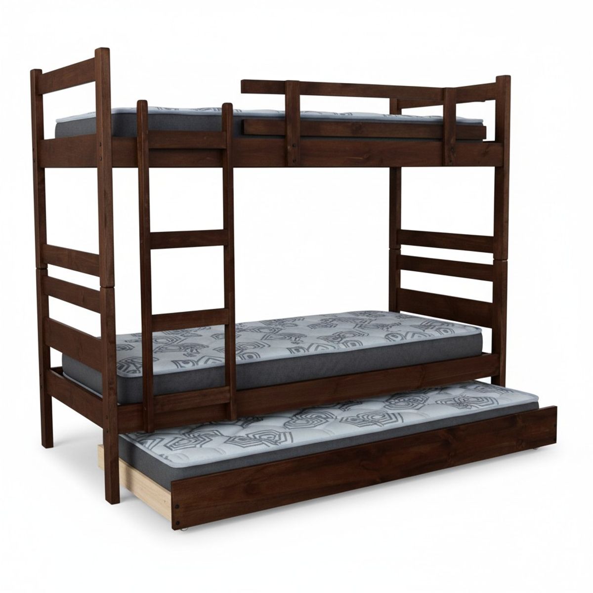 BLOCCARE - Camarote Desmontable Triple Con Colchones 1.5 Plaza