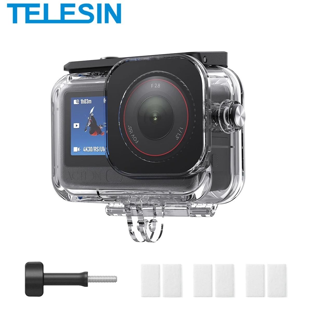 TELESIN - Carcasa para DJI Osmo Action 6 Sumergible 60M - Telesin