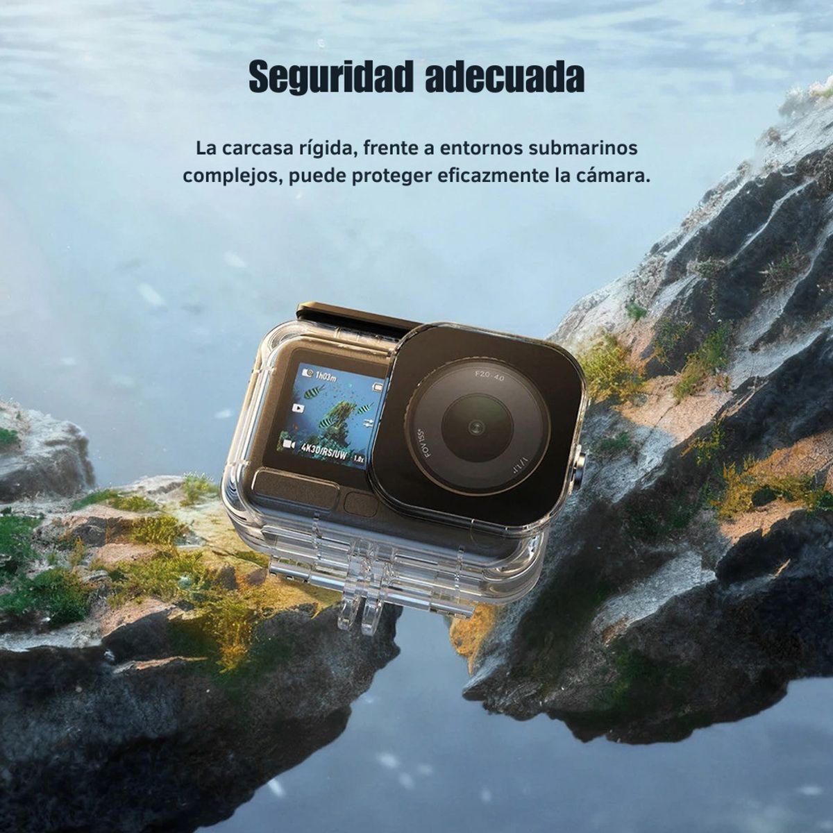 TELESIN - Carcasa para DJI Osmo Action 6 Sumergible 60M - Telesin