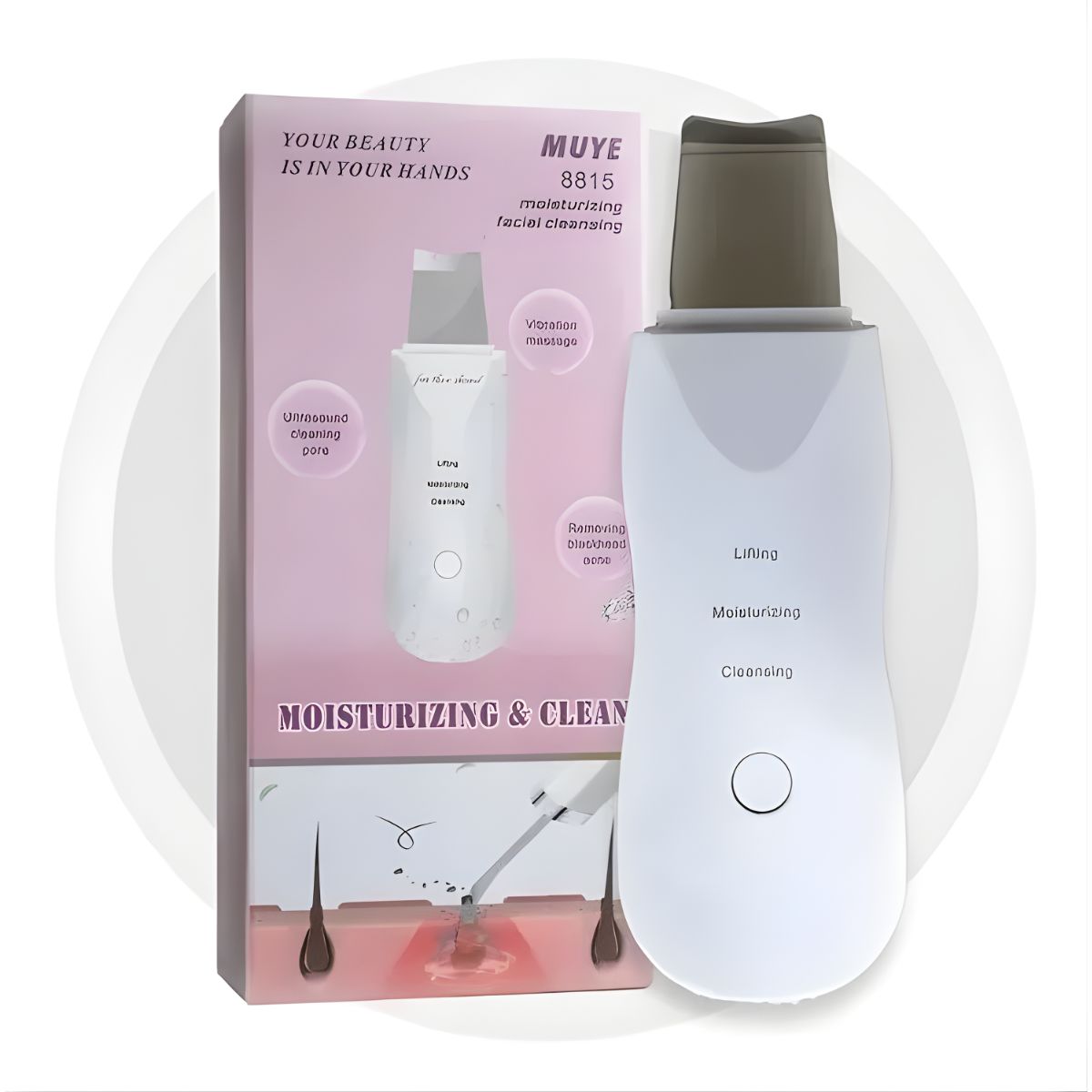 GENERICO - Limpiador Facial Ultrasónico Espátula Skincare