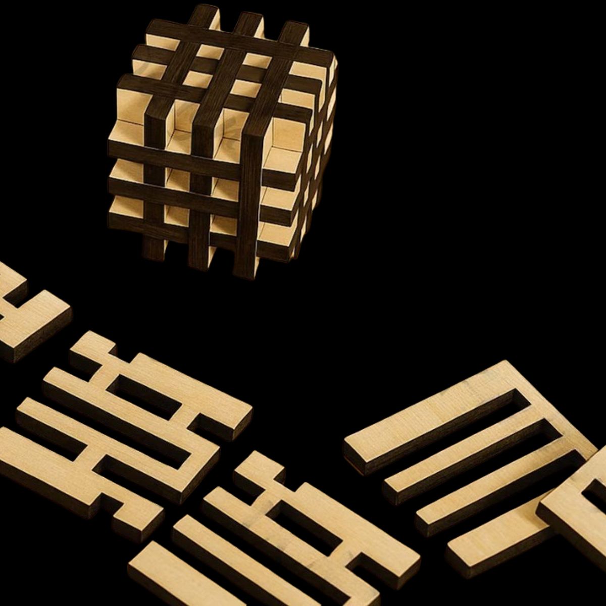 LOS REGALONES - Desafío Puzle Rompecabezas En Forma De Cubo En Madera