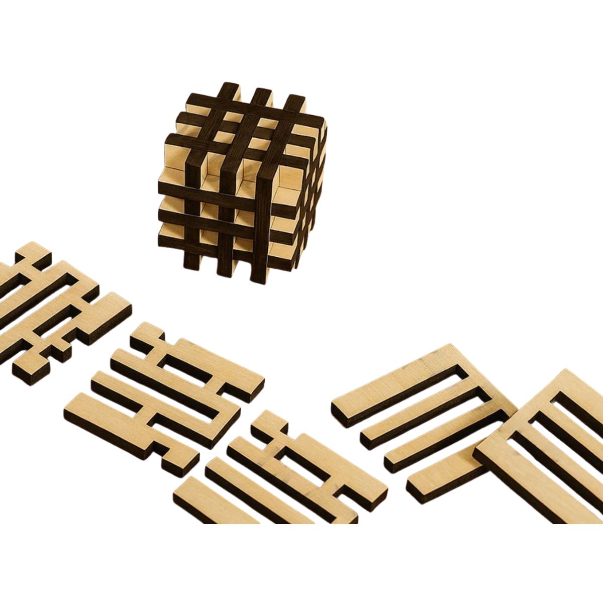 LOS REGALONES - Desafío Puzle Rompecabezas En Forma De Cubo En Madera