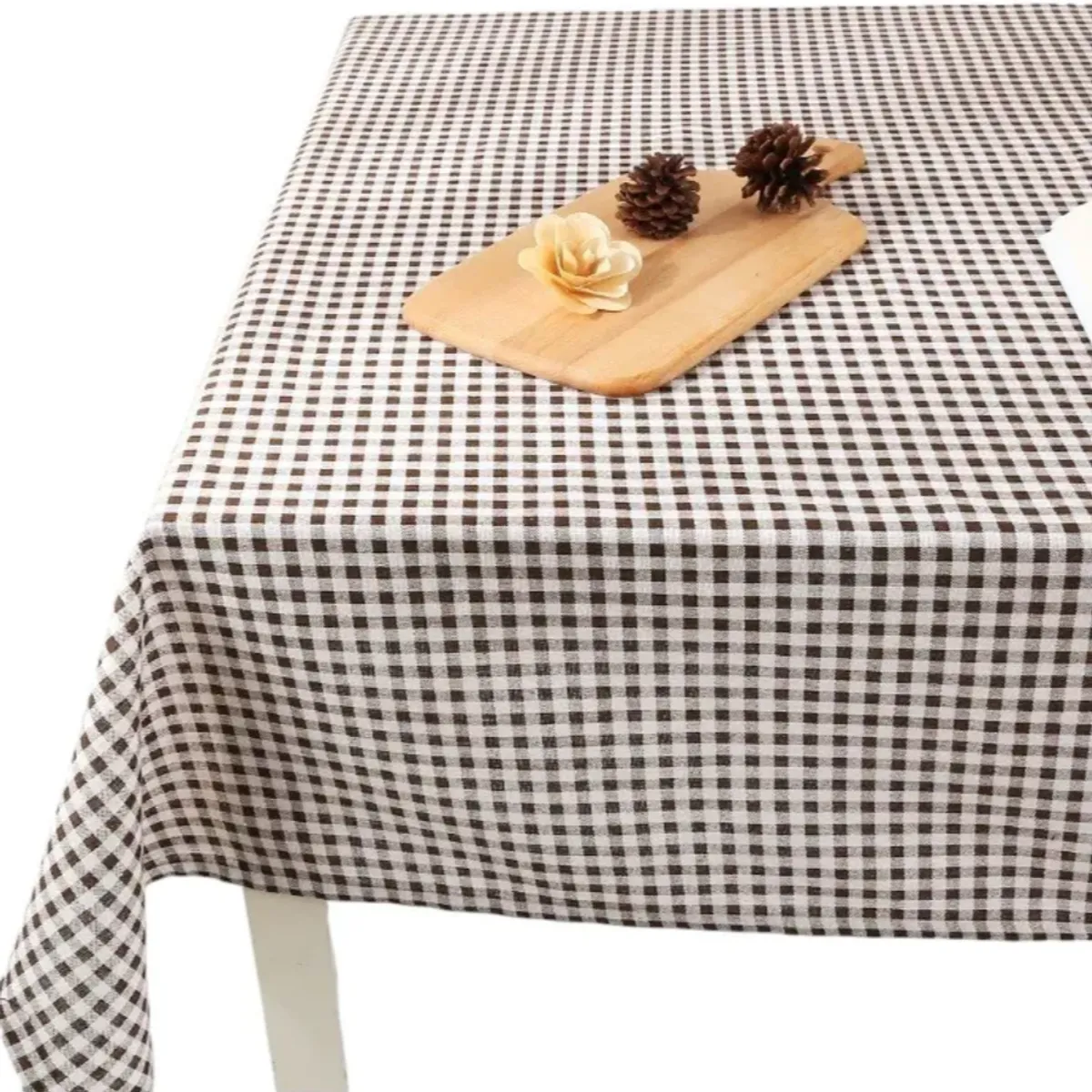 OKAY - Mantel Rectangular Cuadros Tela Lino Colores 140x220cm
