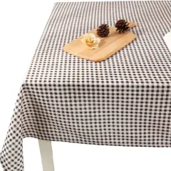 OKAY - Mantel Rectangular Cuadros Tela Lino Colores 140x220cm