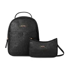 NAUTICA - Pack Mochila Queen + Cartera Lady negra