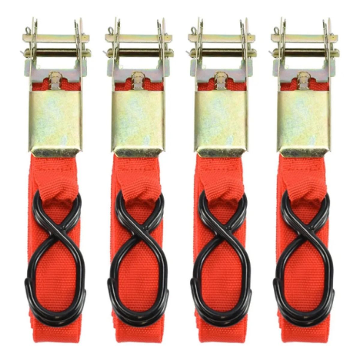 GENERICO - Set De Cintas De Amarre Eslinga Con Rachet 4,5 Metrosx2,5cm