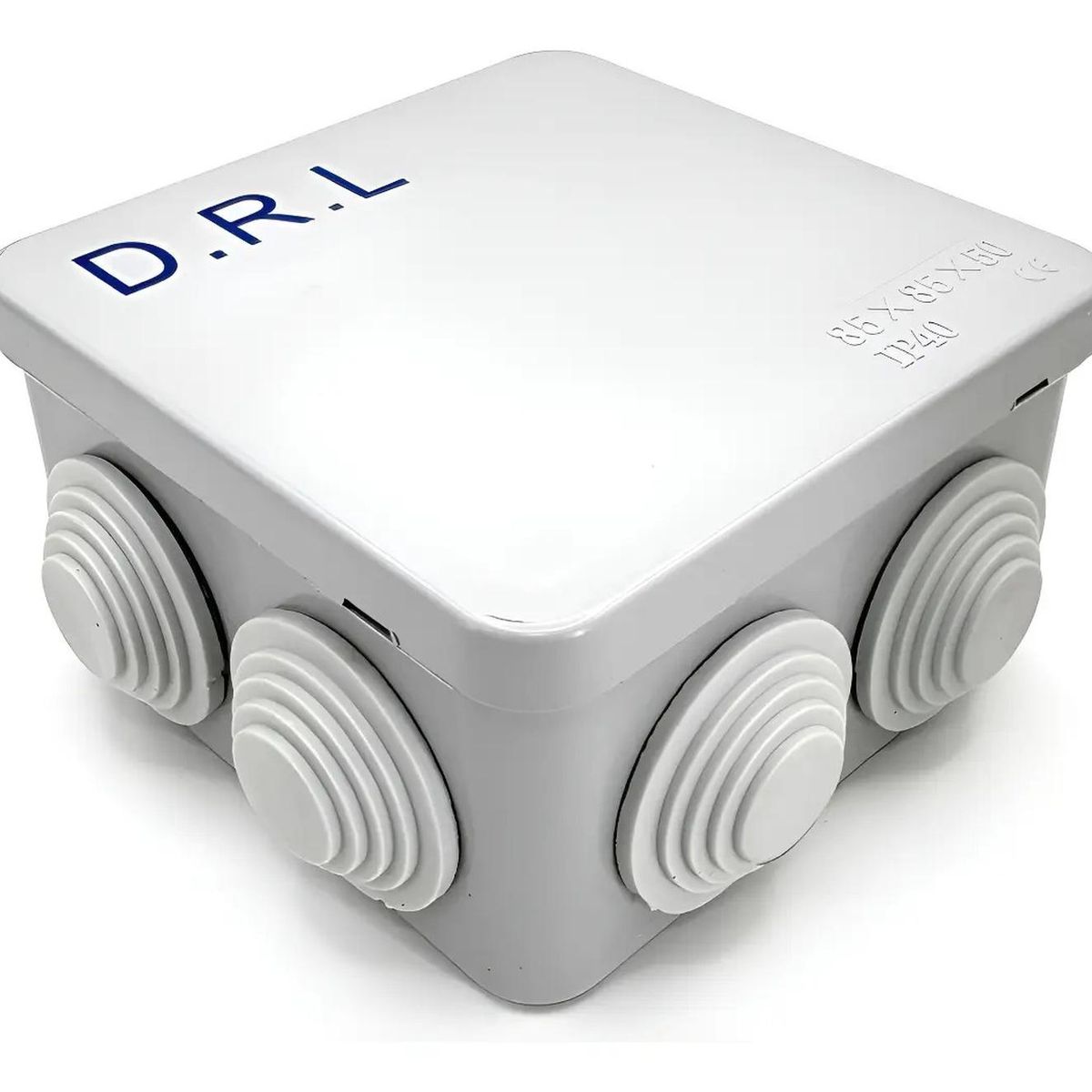 DRL - Caja Estanca Derivación Drl Ip40 Pvc 85x85x50mm Conos Sec Gris