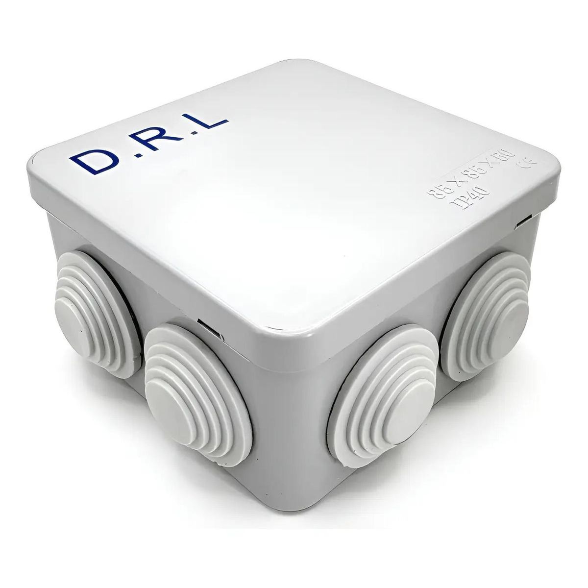 DRL - Caja Estanca Derivación Drl Ip40 Pvc 85x85x50mm Conos Sec Gris