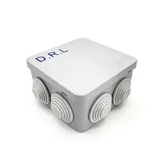DRL LIGHTING - Caja Estanca Derivación Drl Ip40 Pvc 85x85x50mm Conos Sec Gris