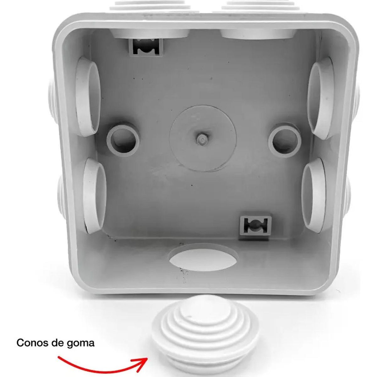 DRL - Caja Estanca Derivación Drl Ip40 Pvc 85x85x50mm Conos Sec Gris